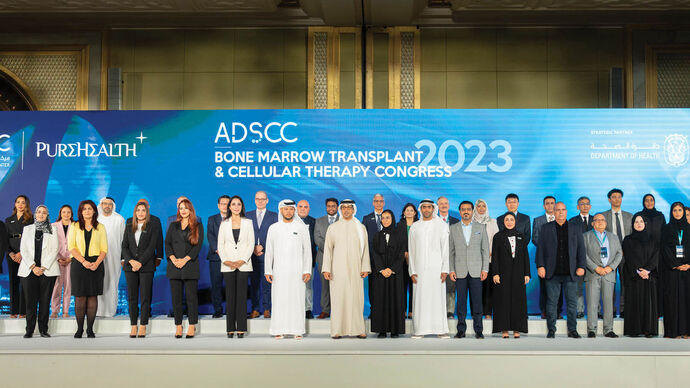 Mansour bin Zayed attends opening of the ADSCC Bone Marrow Transplant and Cellular Therapy Congress 2023